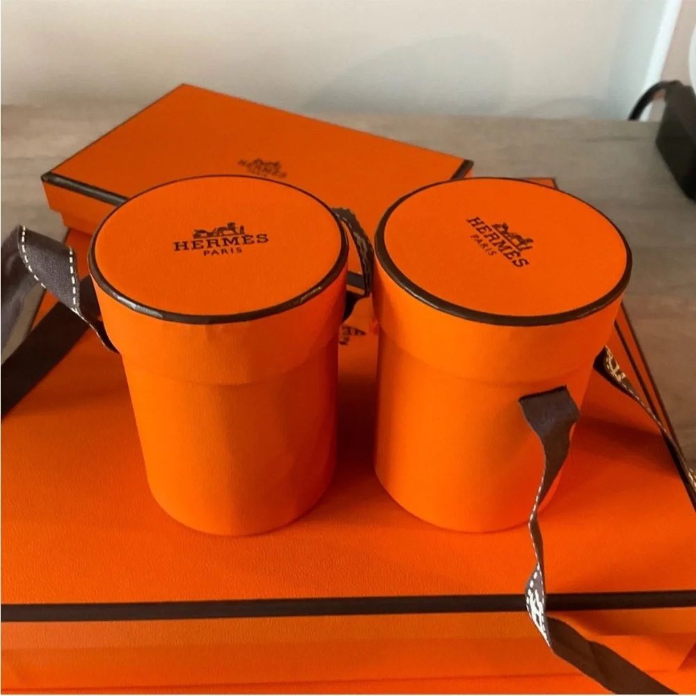 Authentic Hermes Twilly Box with Ribbon